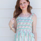 Pardon My Petals Midi Dress - Teal