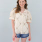 Garden Stroll Top- Cream