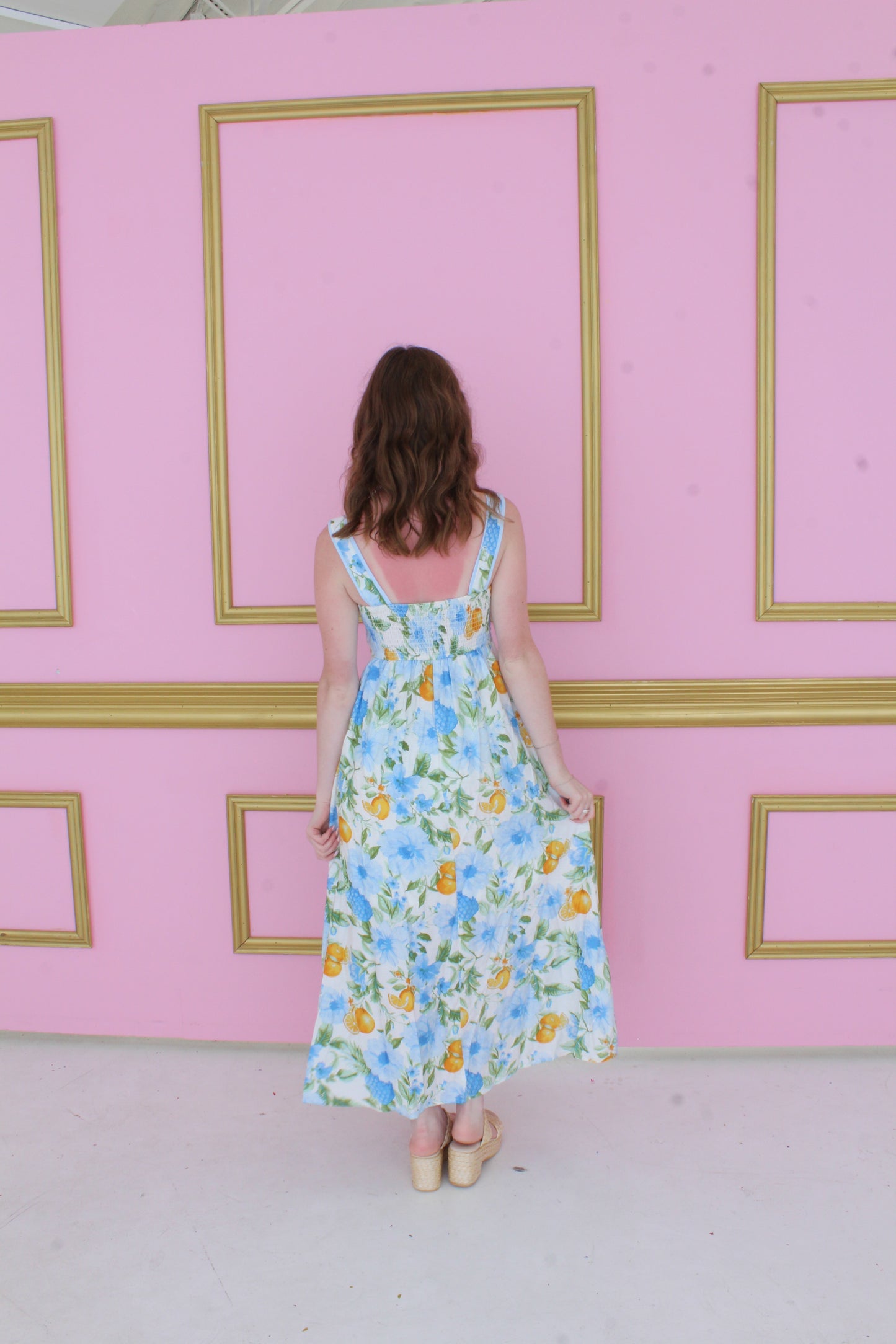 Freshly Squeezed Maxi Dress - Blue