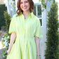 Sunny Side Stripes Dress - Yellow
