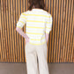 Sunny Days Knit Top - Yellow Stripe
