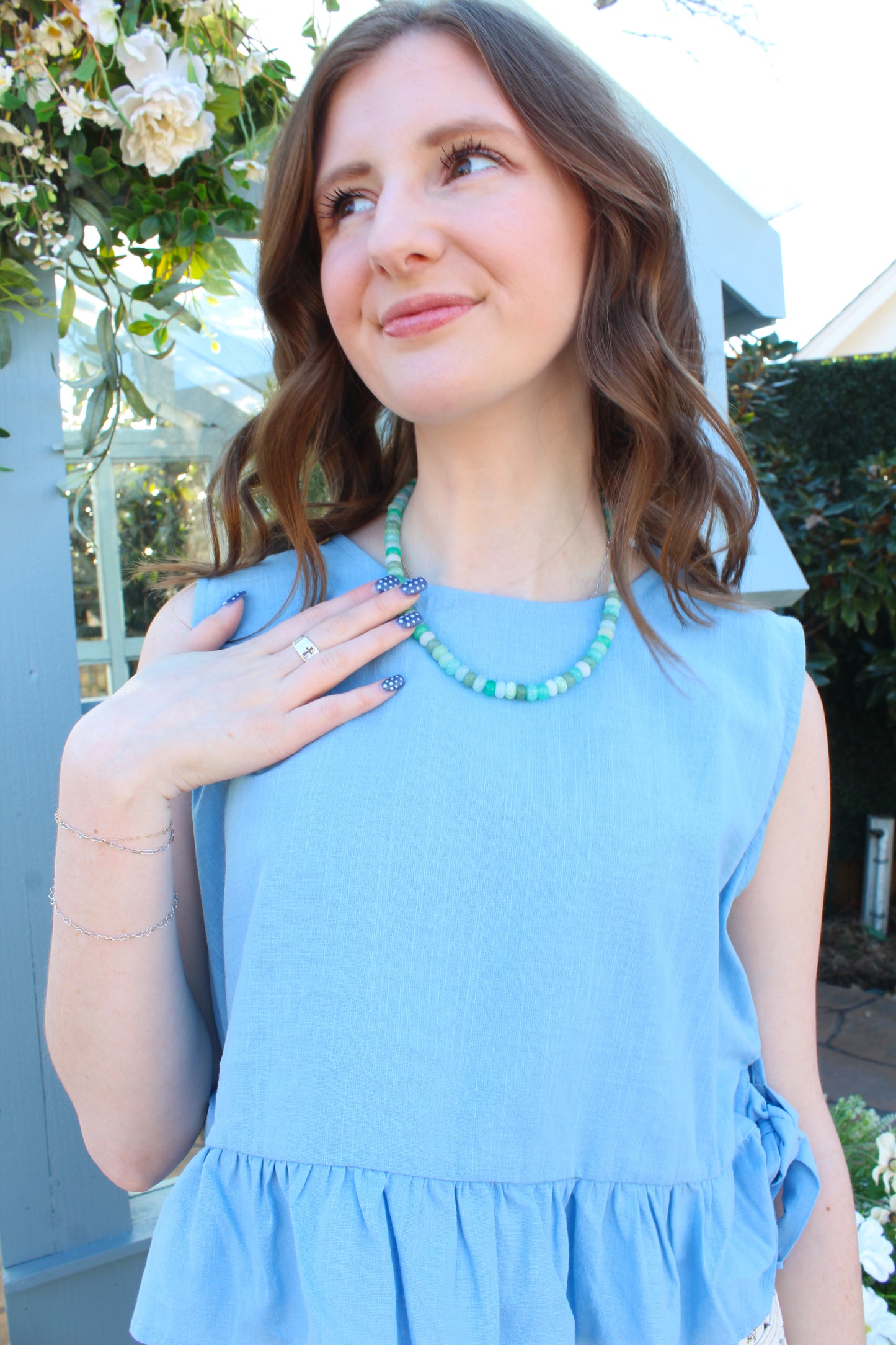 Finishing Touches Necklace - Blue Multi