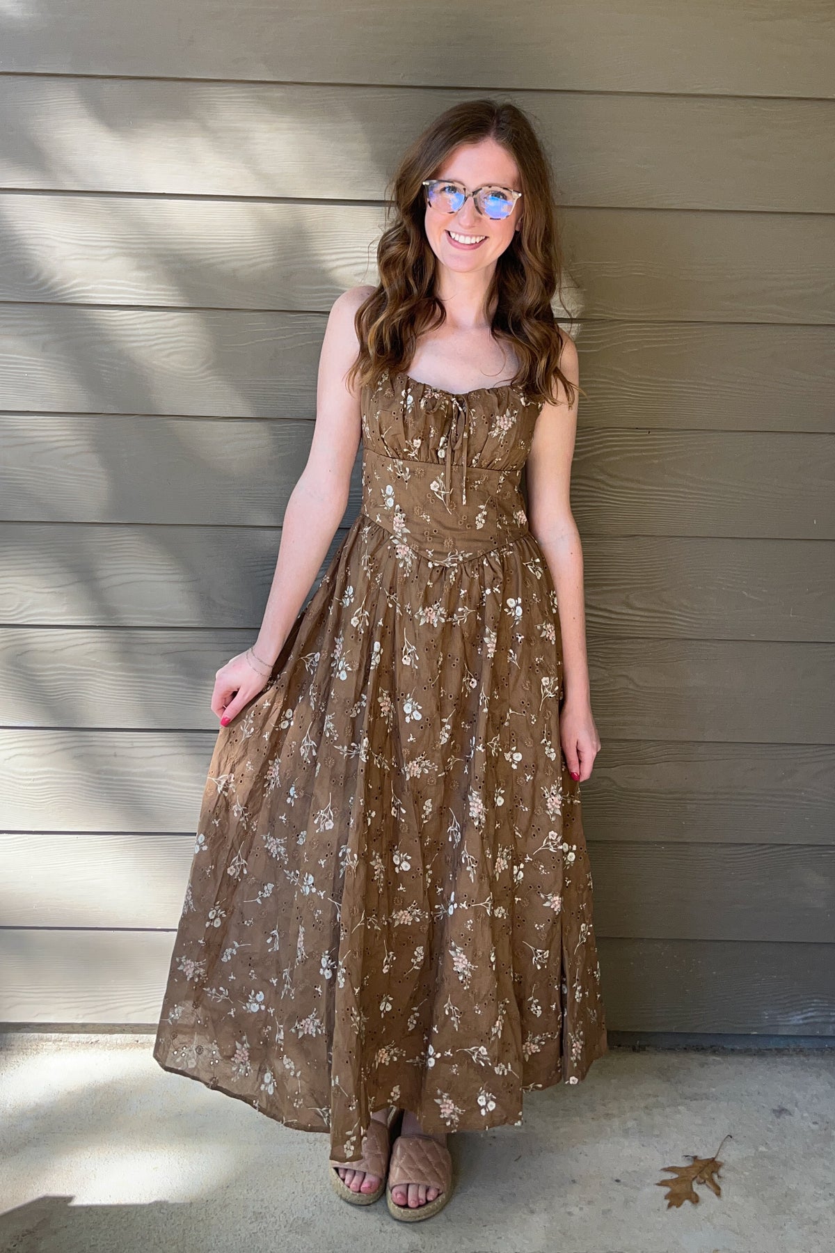 Picking Wildflowers Maxi - Brown