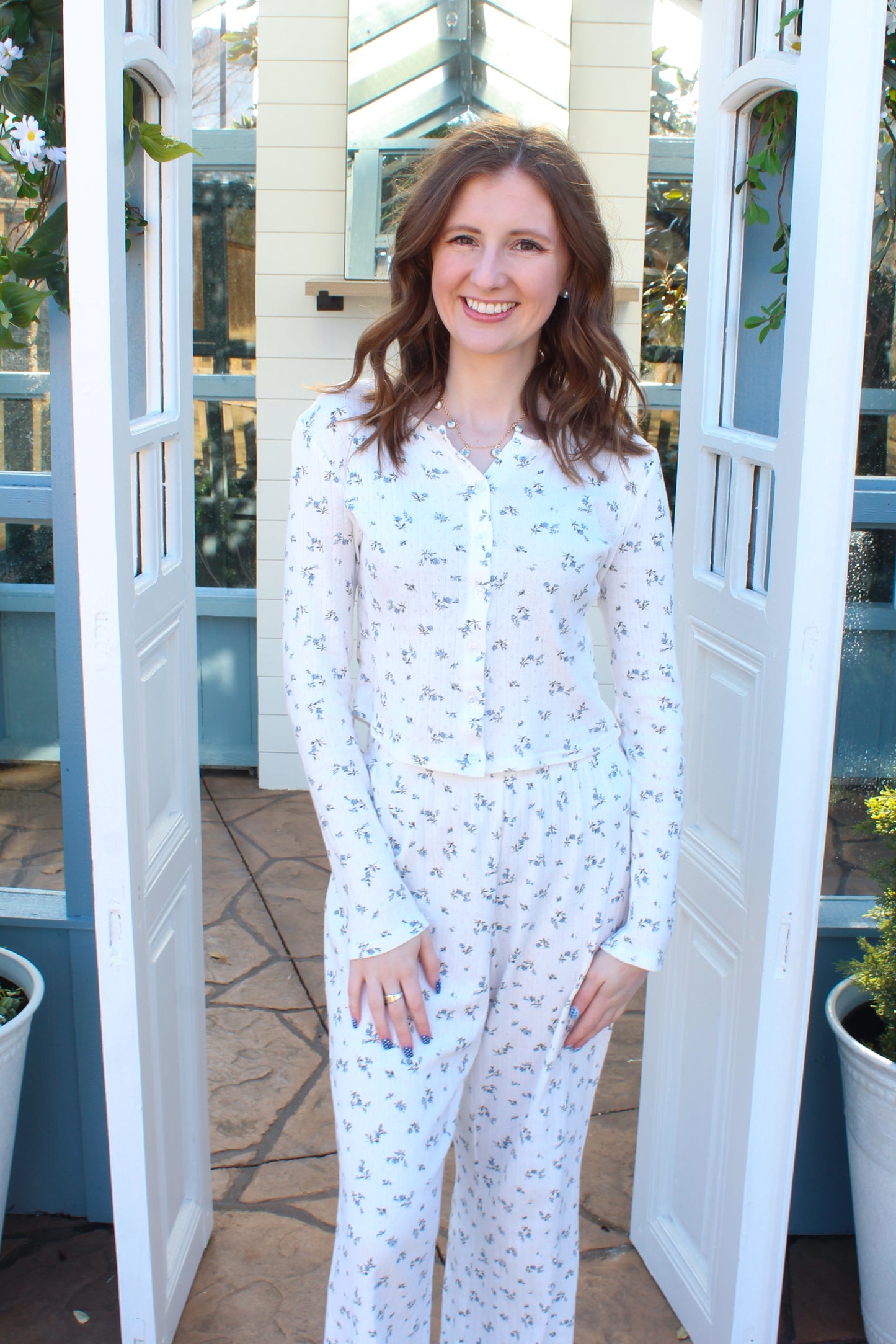 Forget Me Not Set - Cream Floral