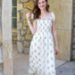Always On My Mind Maxi Dress - White & Olive