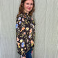 So Romantic Top - Black Floral