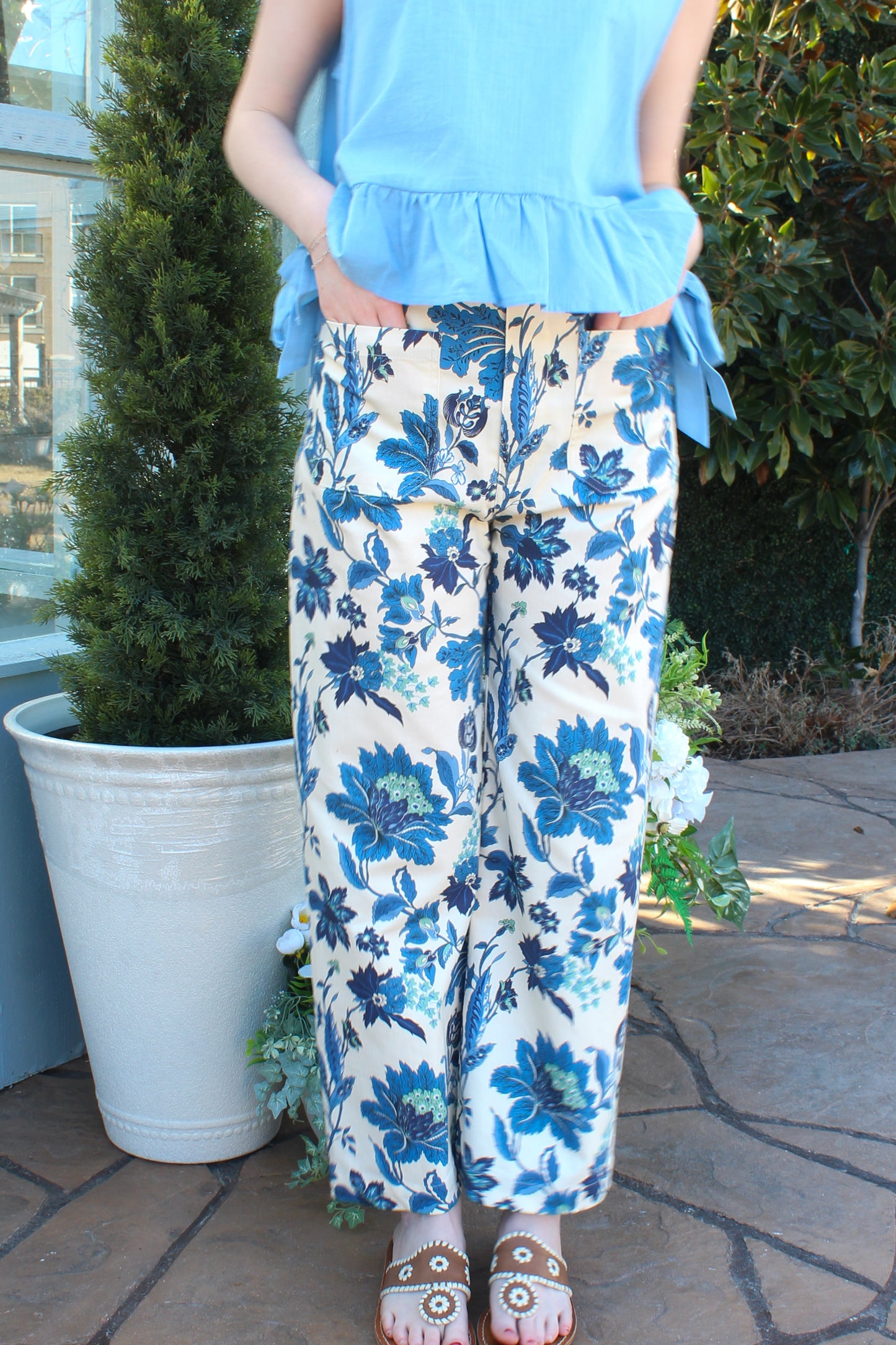 Make A Statement Pants - Blue