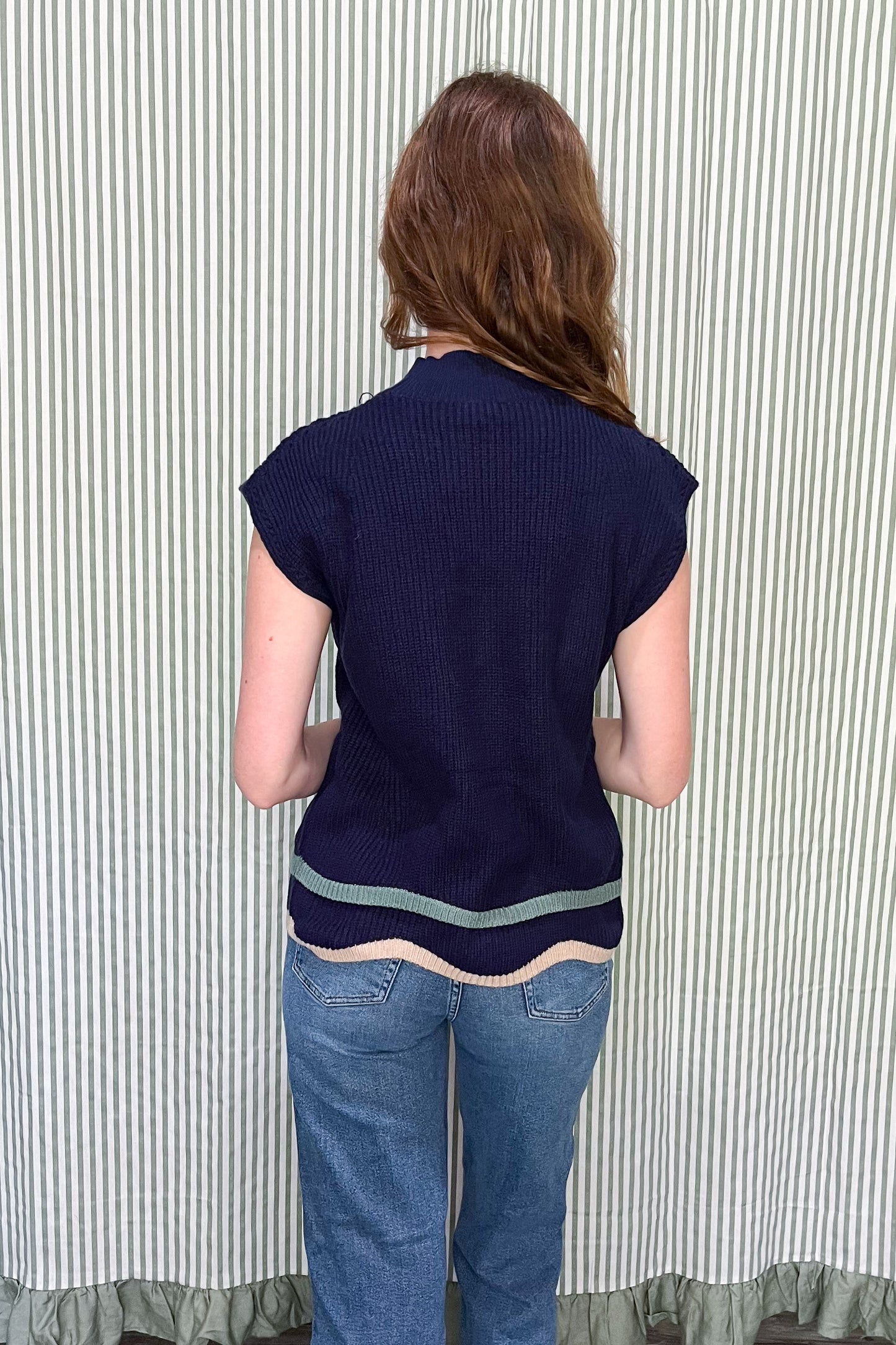 Autumn Breeze Sweater - Navy