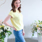 Lemon Drop Sweater Vest - Yellow