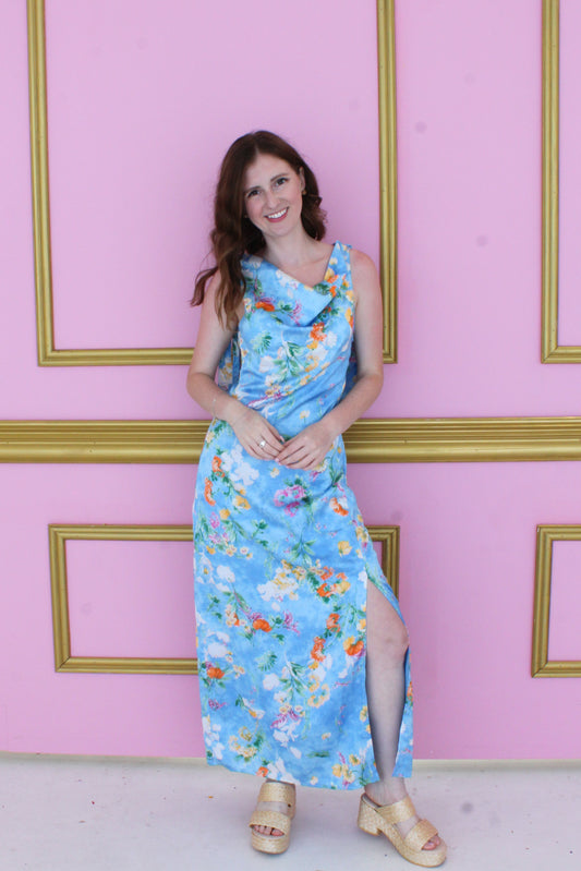 Summer Nights Maxi Dress - Blue