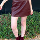 City Chic Skirt - Burgundy