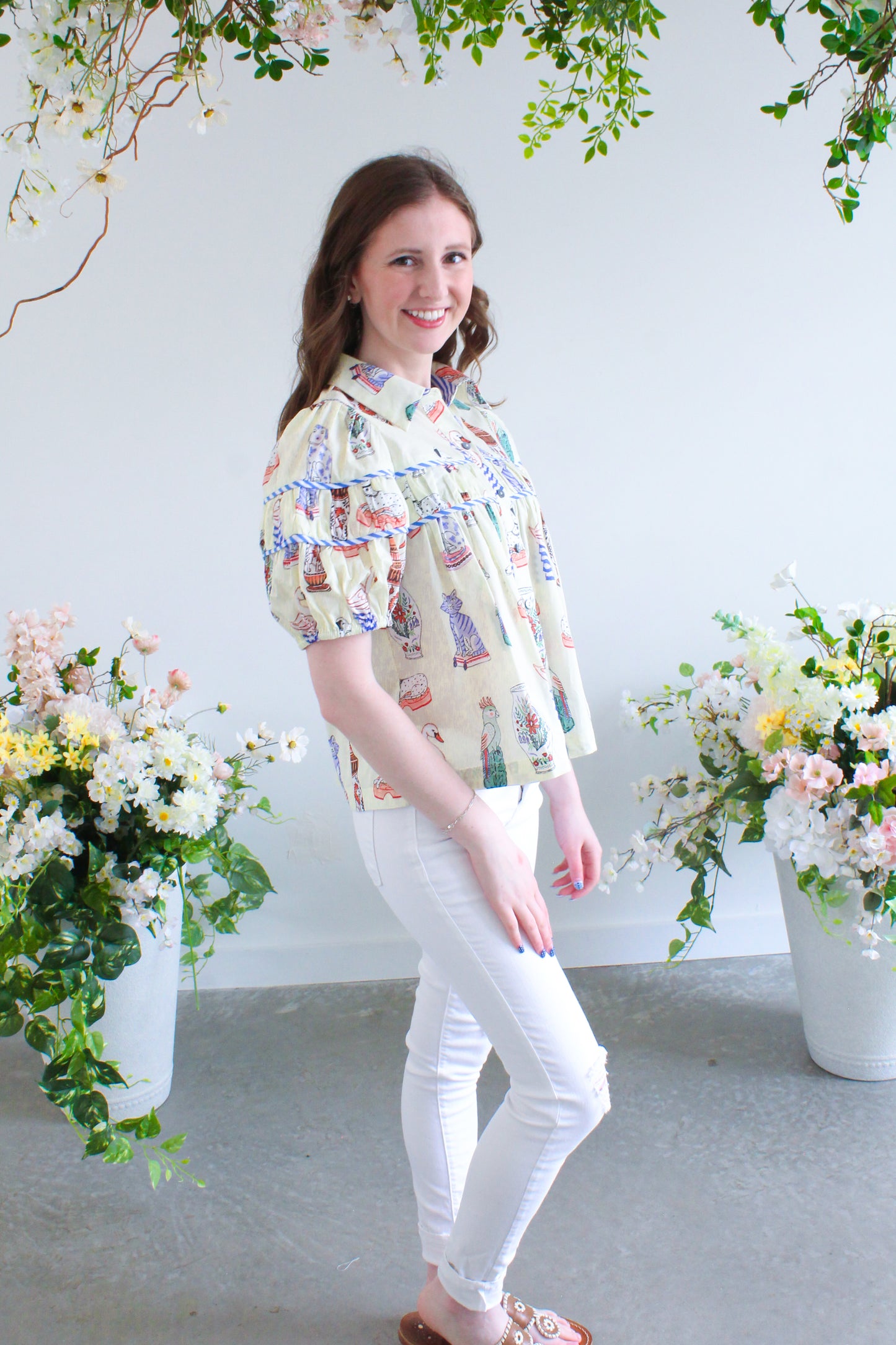 Paws & Reflect Top - Pale Yellow