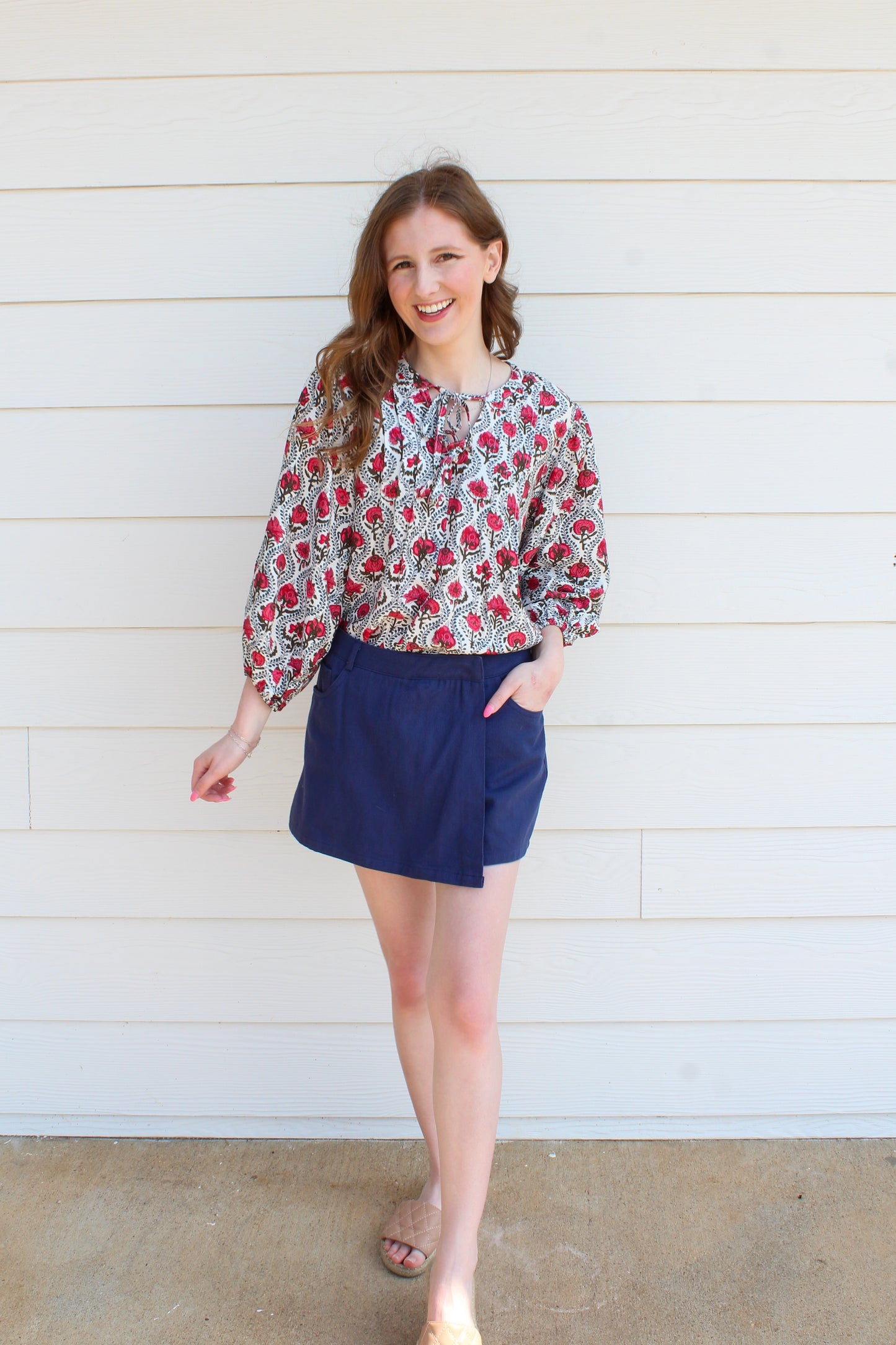 Blue Me Away Skort - Navy
