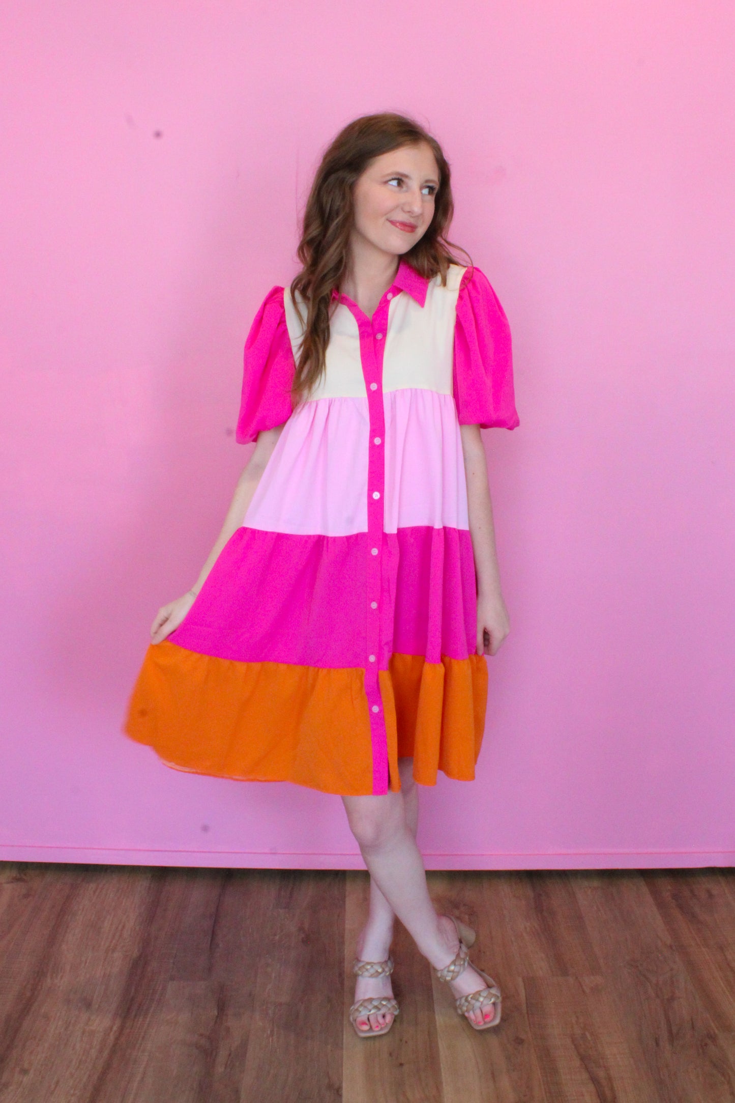 Brighter Days Dress - Pink Multi