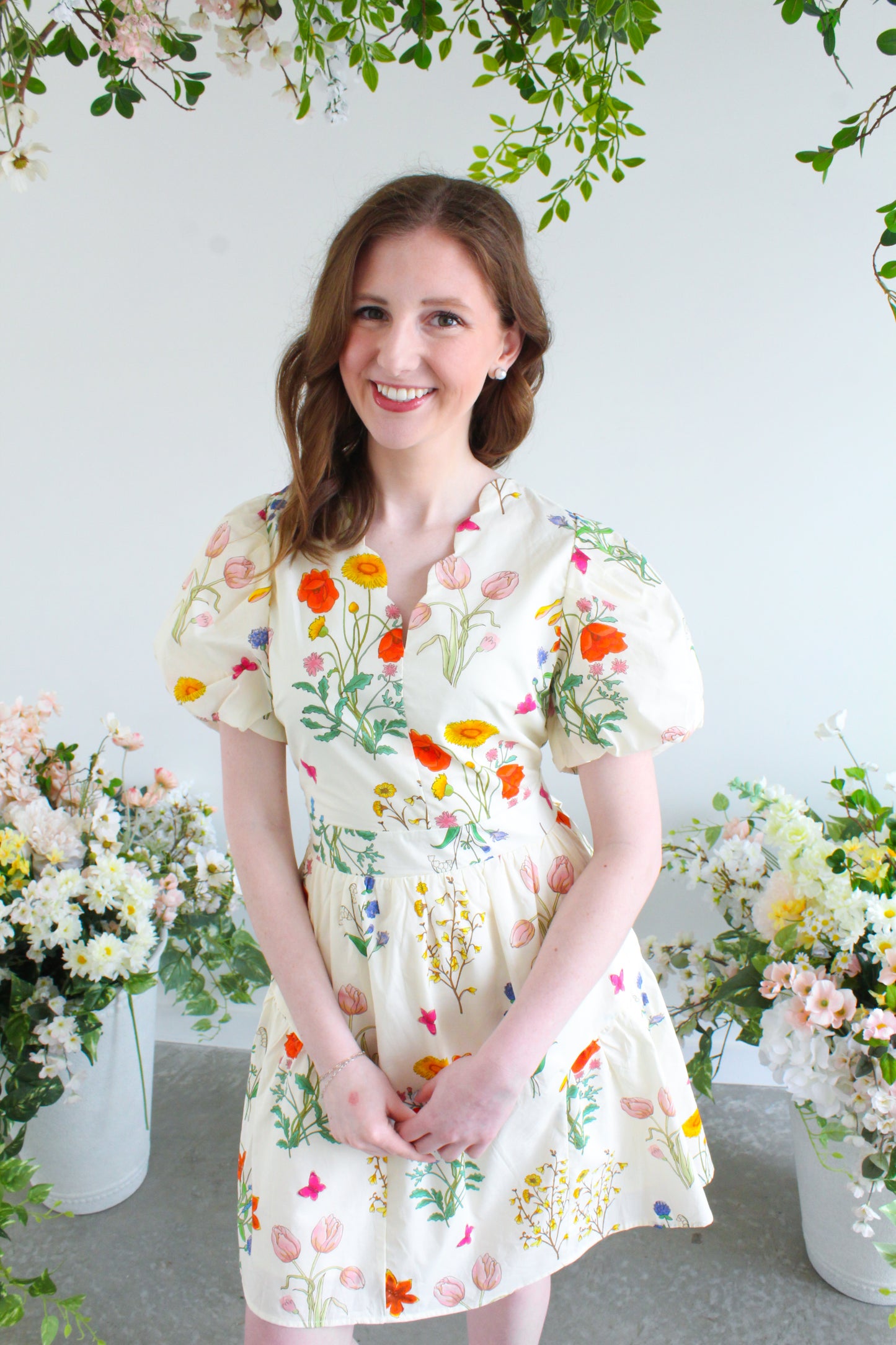 Sweet Like Spring Dress - Cream