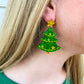 Oh Christmas Tree Earrings - Green