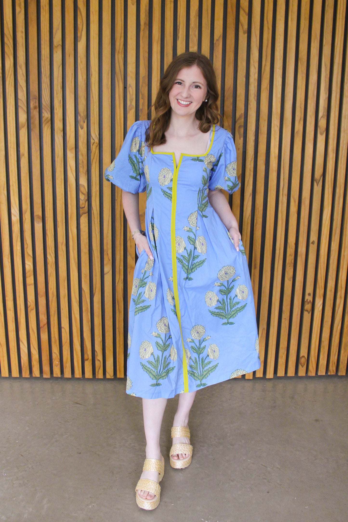 Sunny State Of Mind Dress - Blue