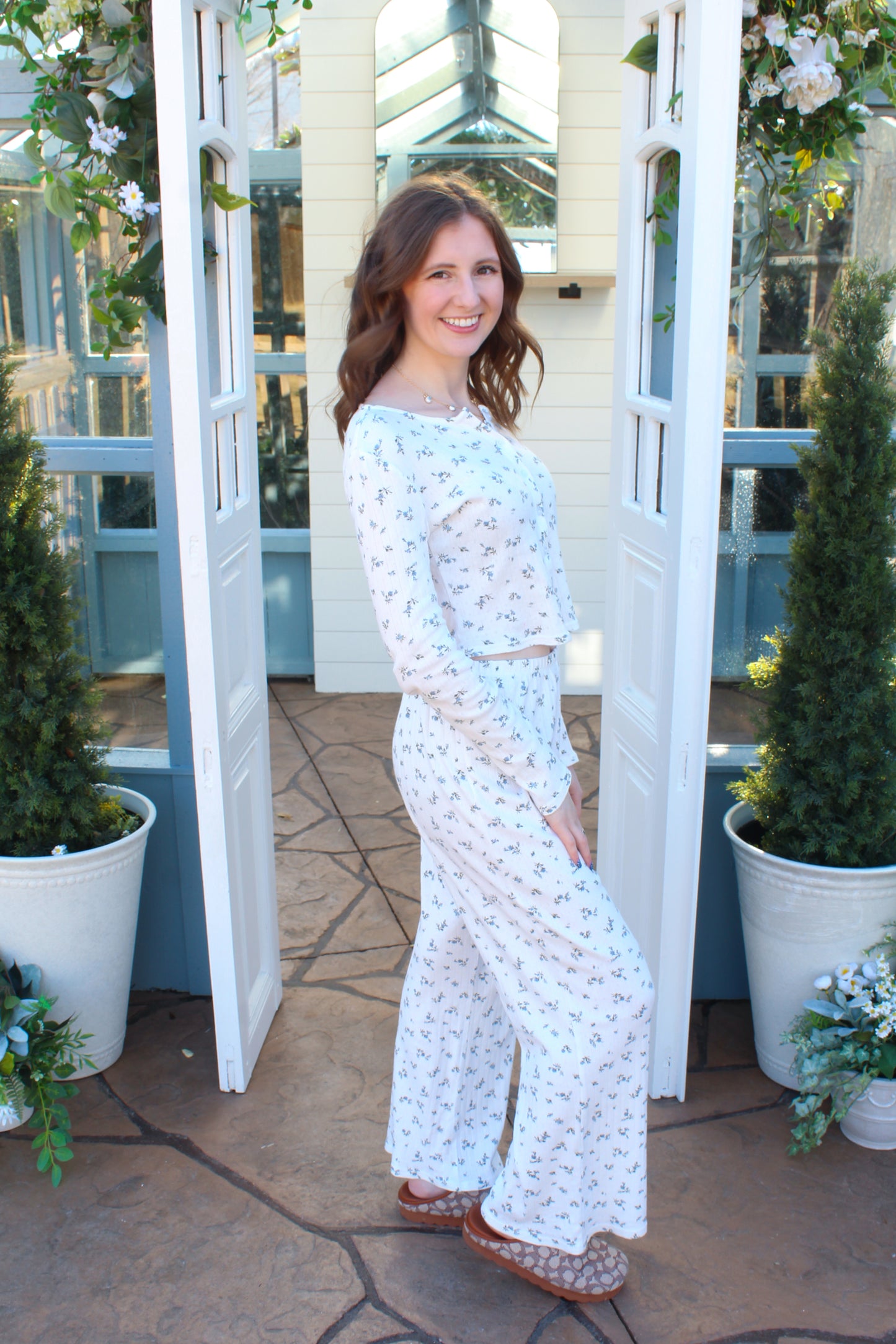 Forget Me Not Set - Cream Floral