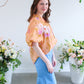 Peony For Your Thoughts Top - Peach