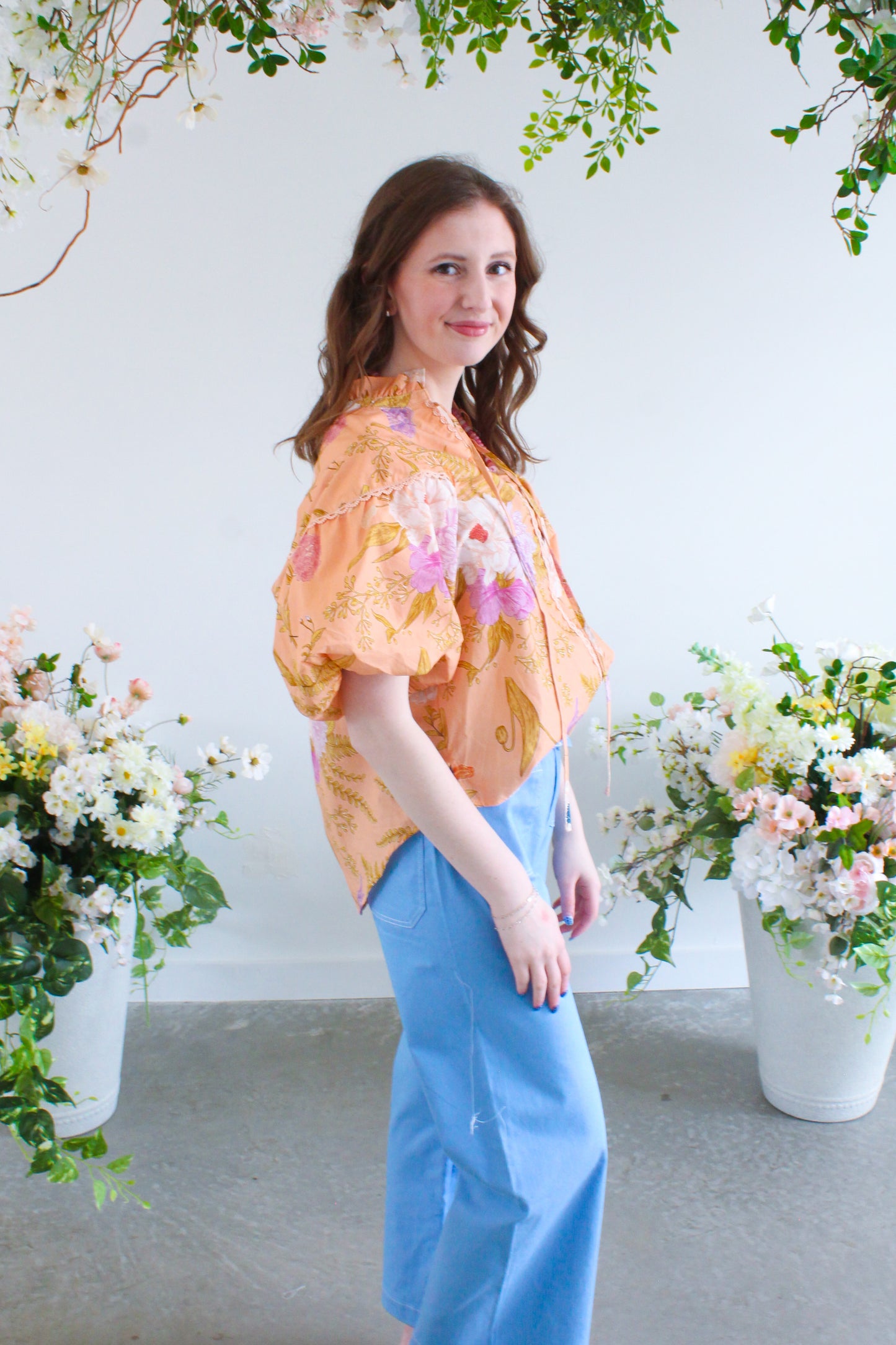 Peony For Your Thoughts Top - Peach