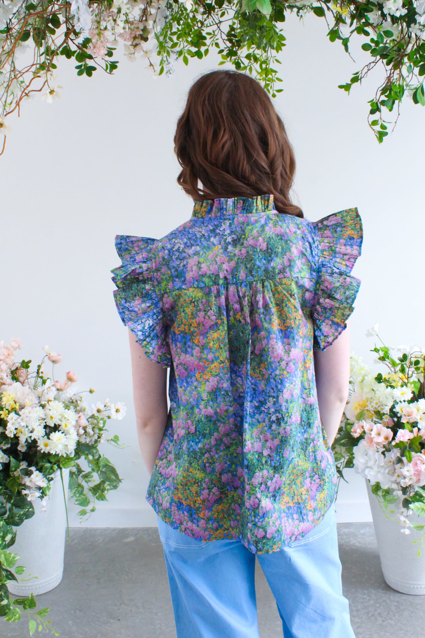 Pretty Pleats Top - Multi