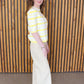 Sunny Days Knit Top - Yellow Stripe