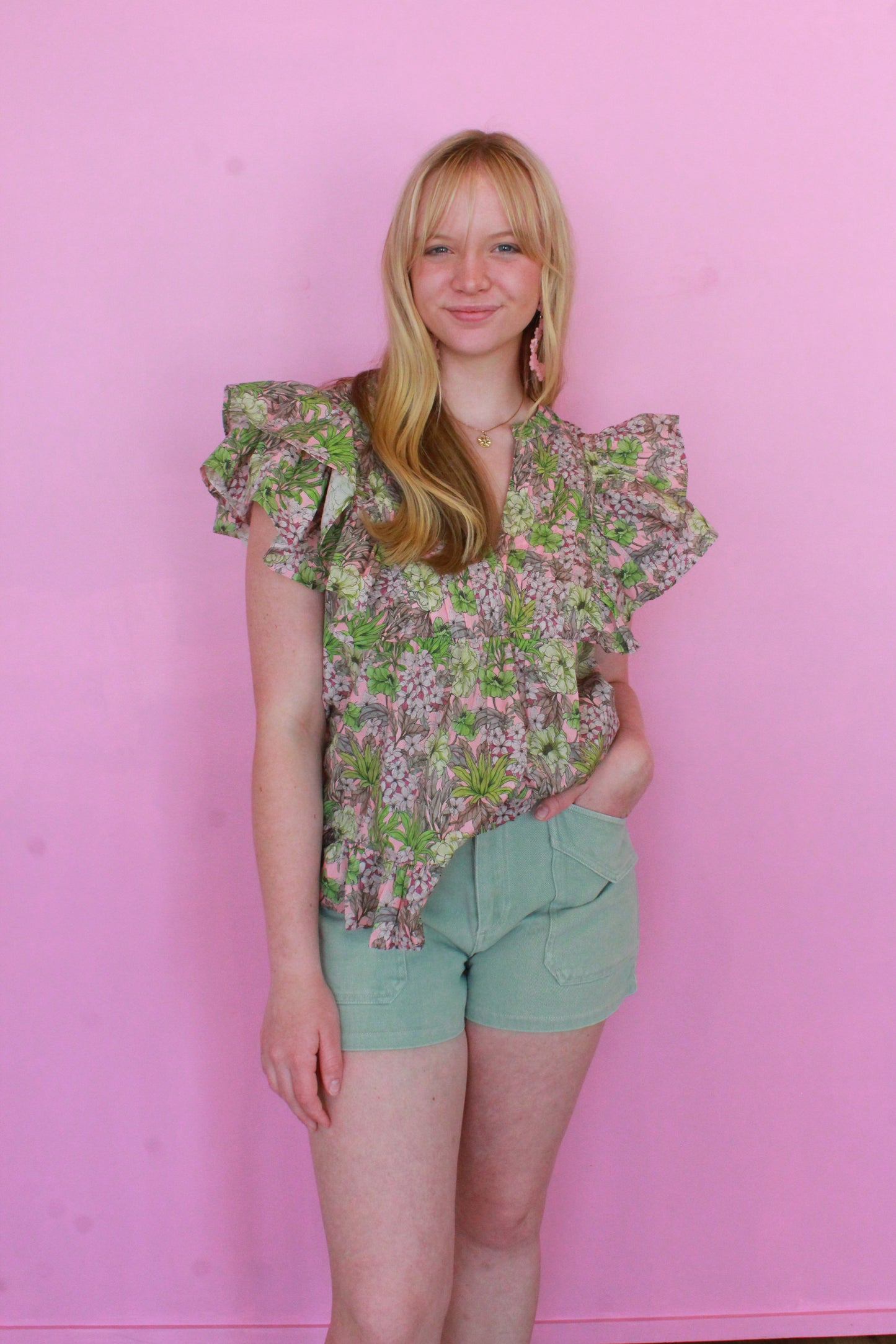 Sweet Pea Top - Floral