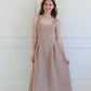 Walk In The Park Midi Dress - Brown