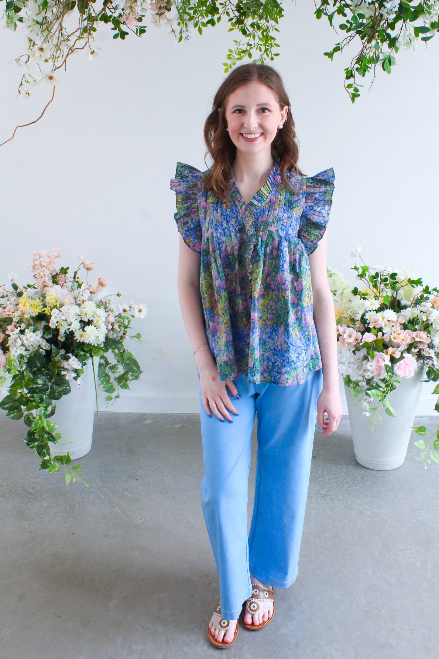 Pretty Pleats Top - Multi