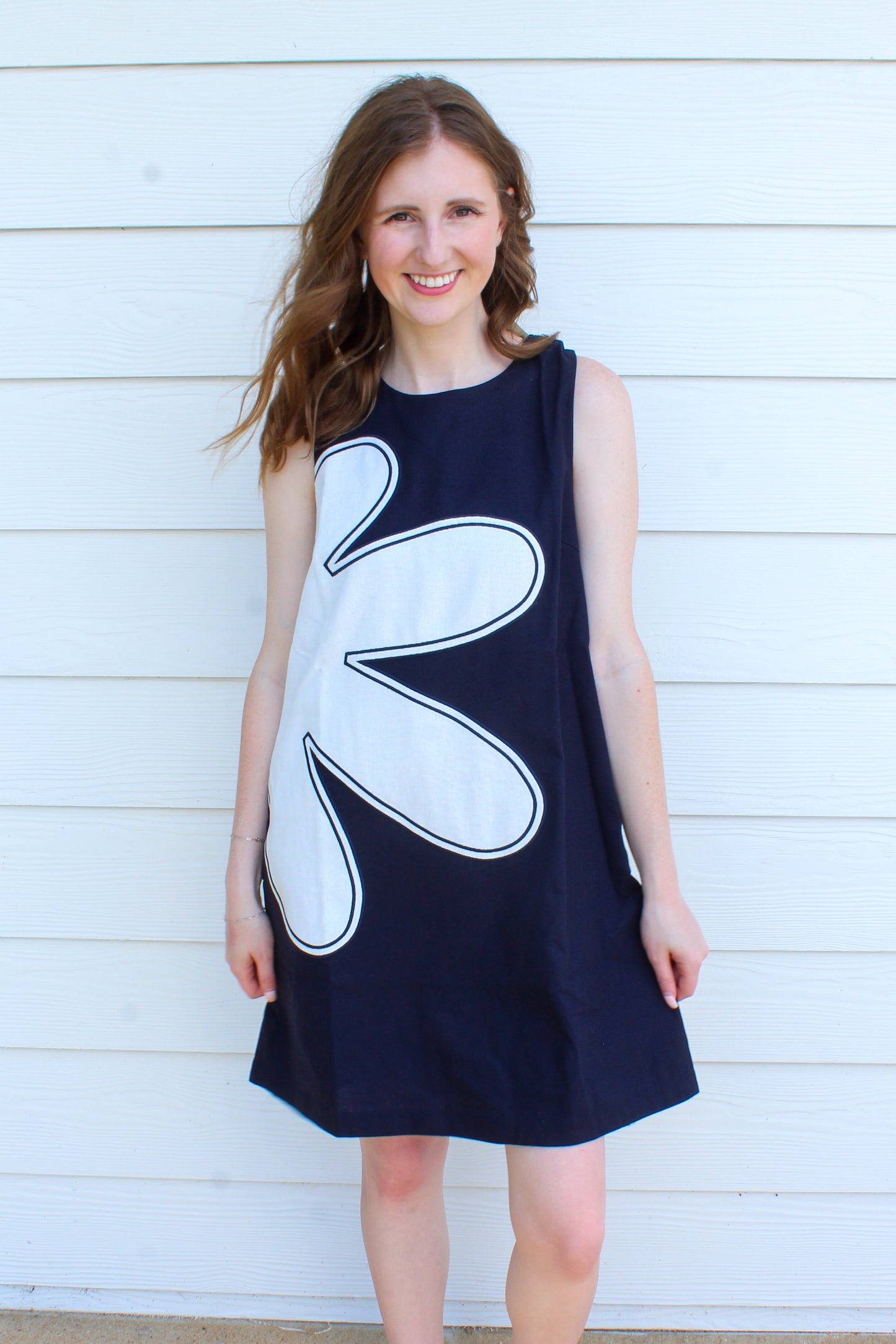 Get In The Groove Dress - Navy
