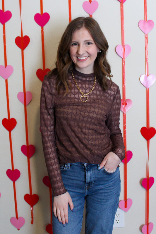 Leave It To Me Top - Brown