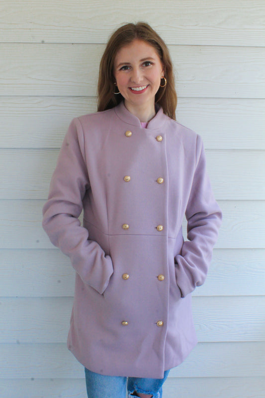 Pretty In Purple Coat - Lavender