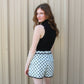 Wrap It Up Skort - Black And White