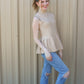 Shaken Not Stirred Top - Camel
