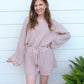 Sweater Weather Romper - Lilac