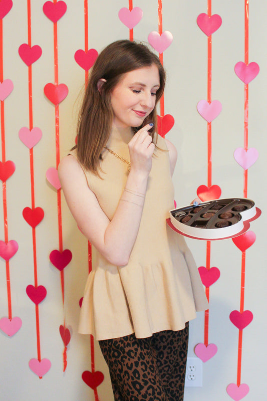 Shaken Not Stirred Top - Camel