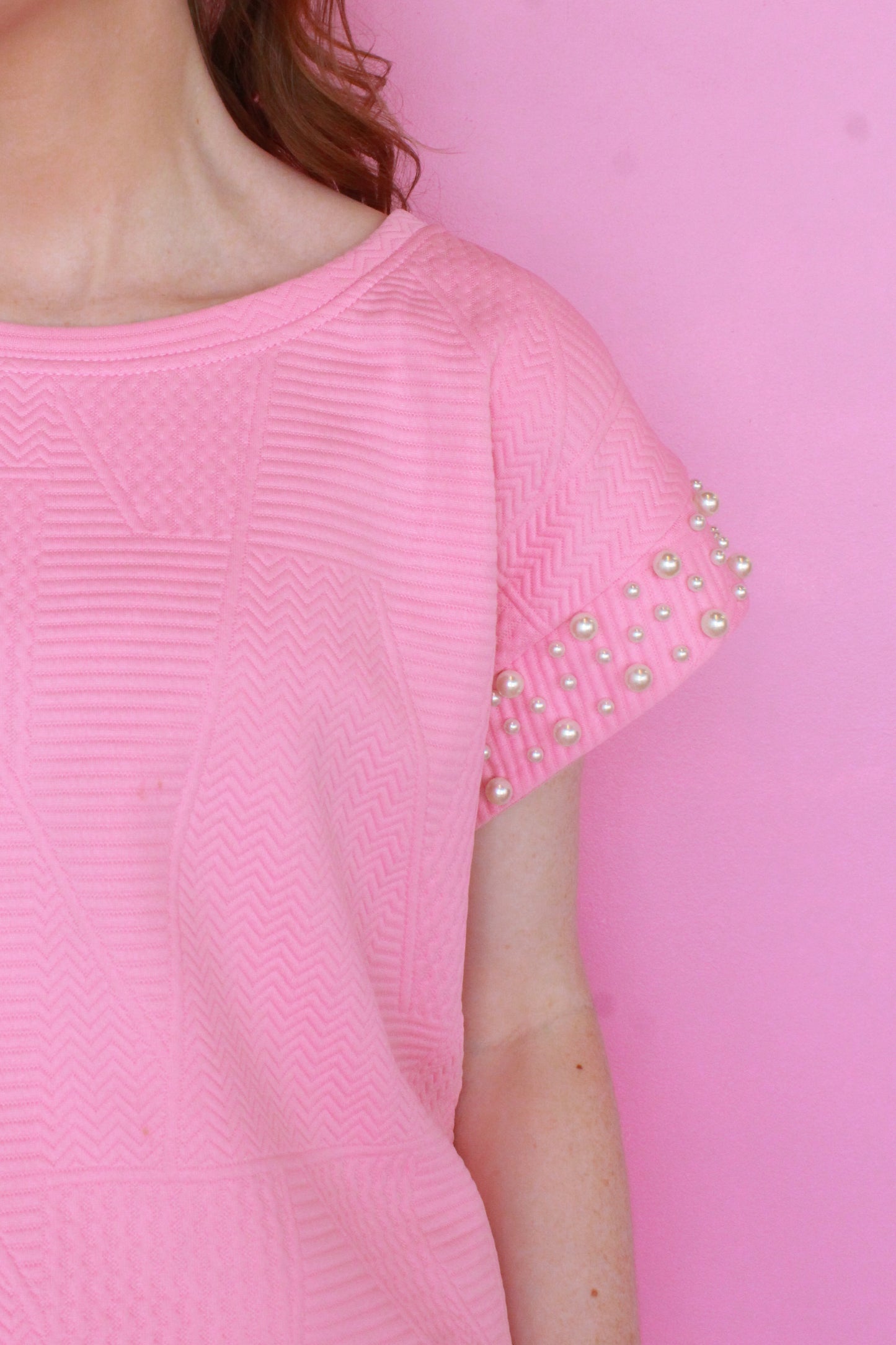 Pearl Next Door Top - Pink