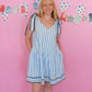 Summer In Stripes Dress - Blue & White