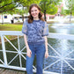 Vintage Daydream Sweater Top - Blue