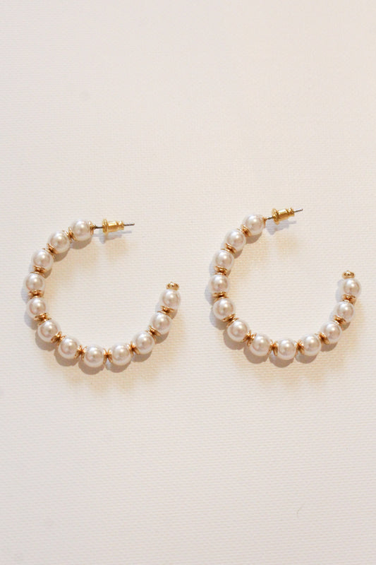 So Classy Earrings - Pearls
