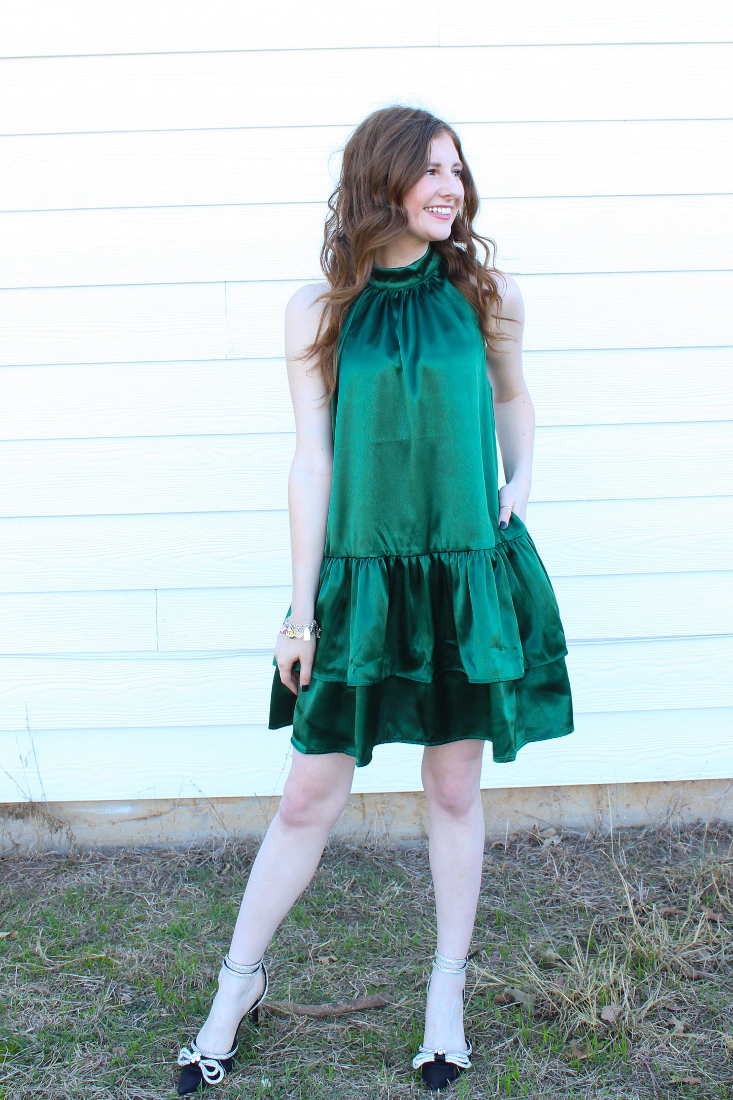 Deck The Halls Dress - Green