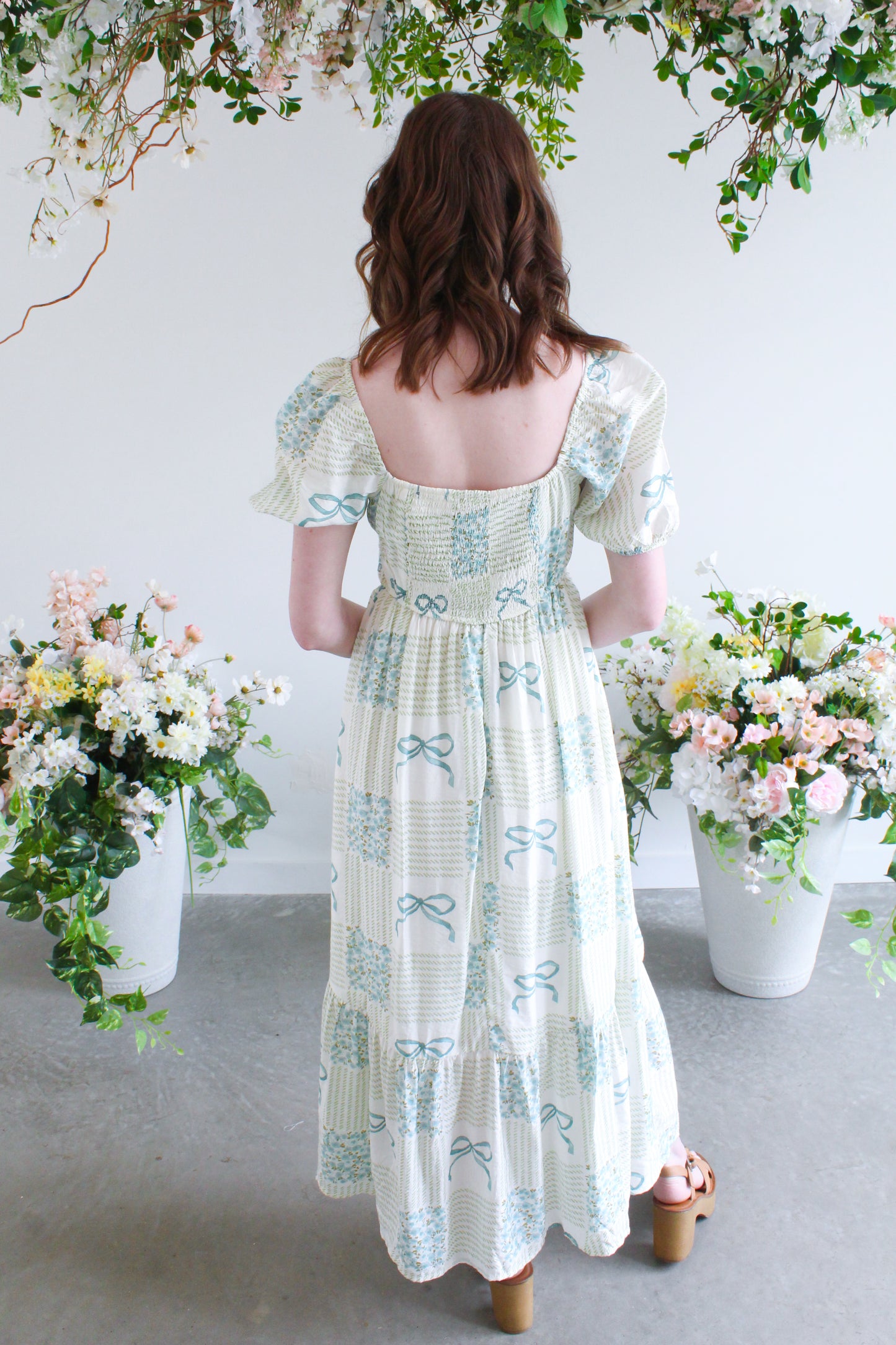 Garden Party Midi Dress - Sage