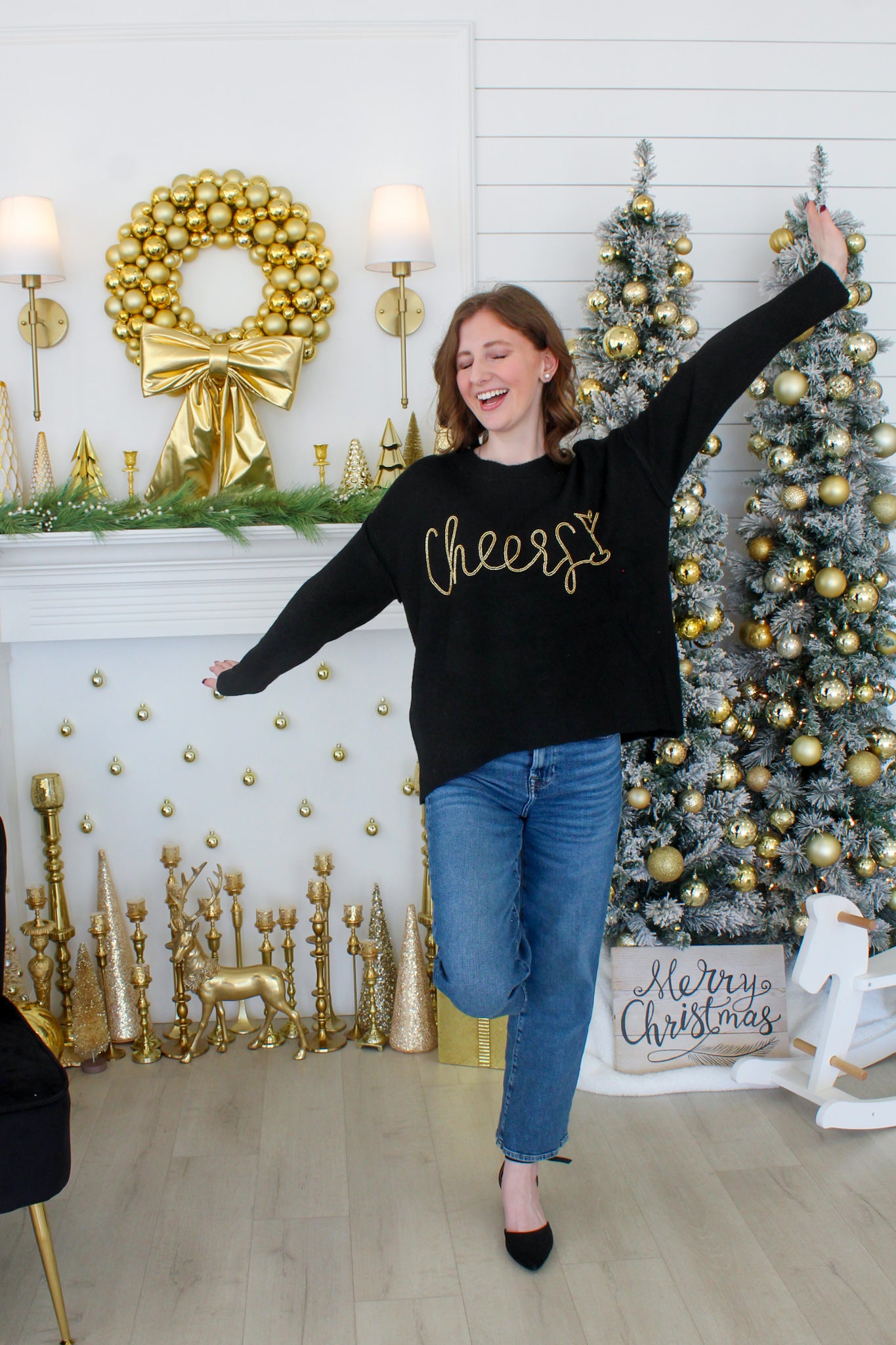 Holiday Cheer Sweater - Black