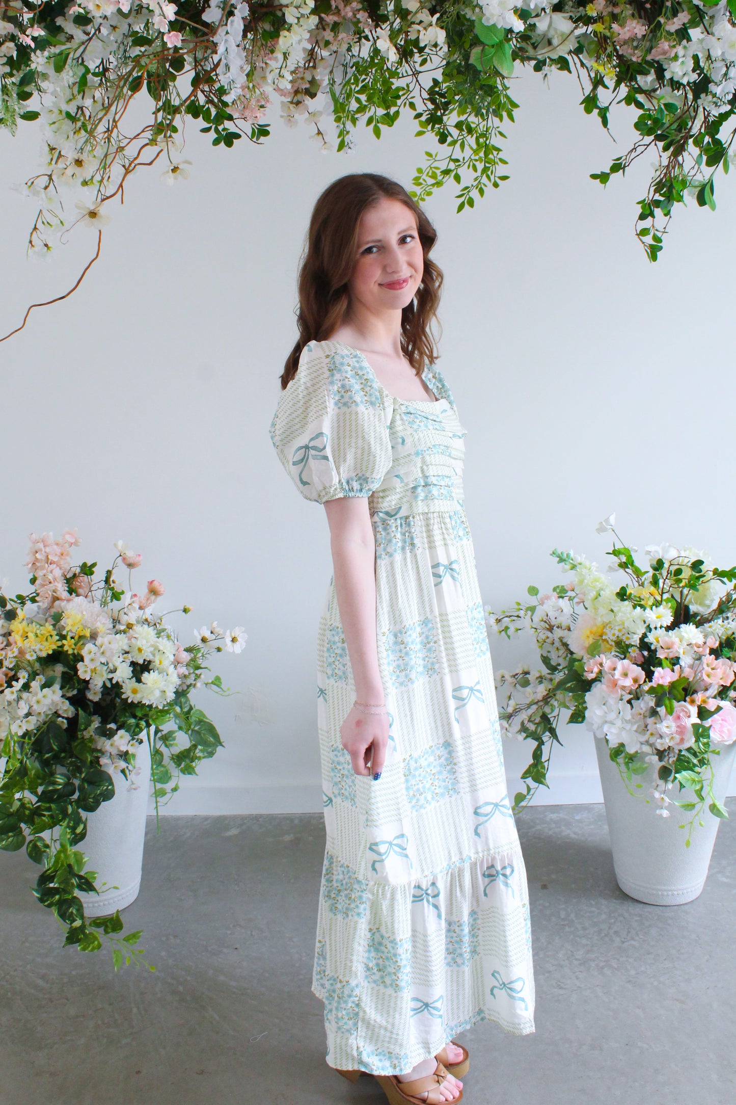 Garden Party Midi Dress - Sage