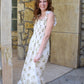 Always On My Mind Maxi Dress - White & Olive