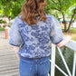 Vintage Daydream Sweater Top - Blue