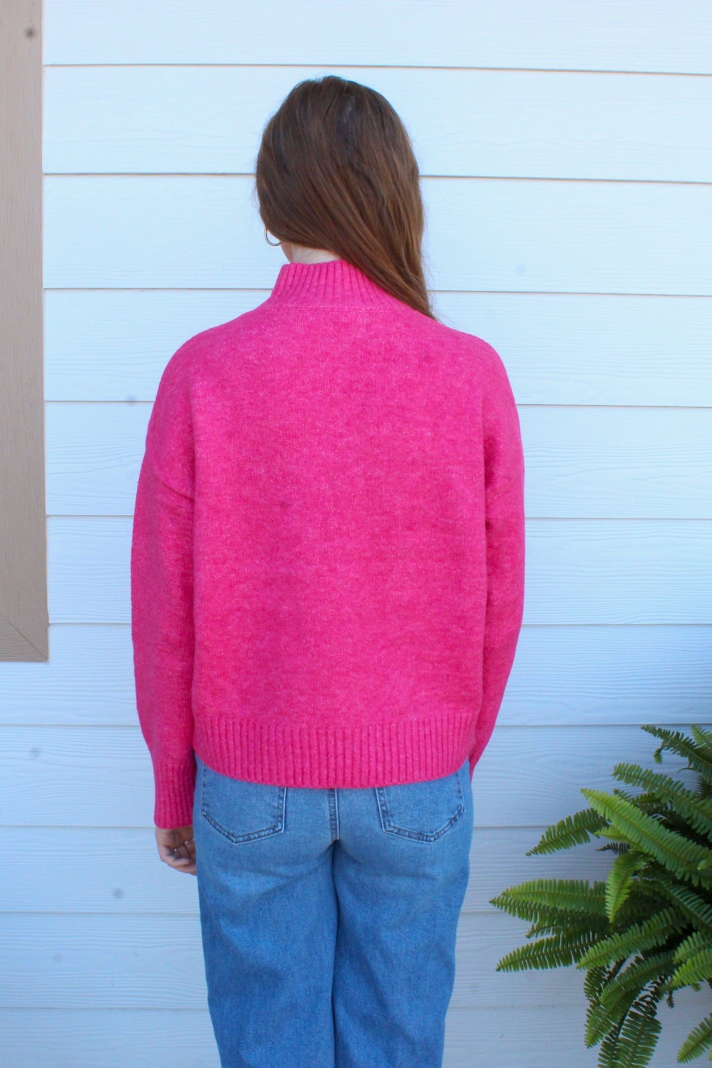 Cozy Up Sweater - Raspberry