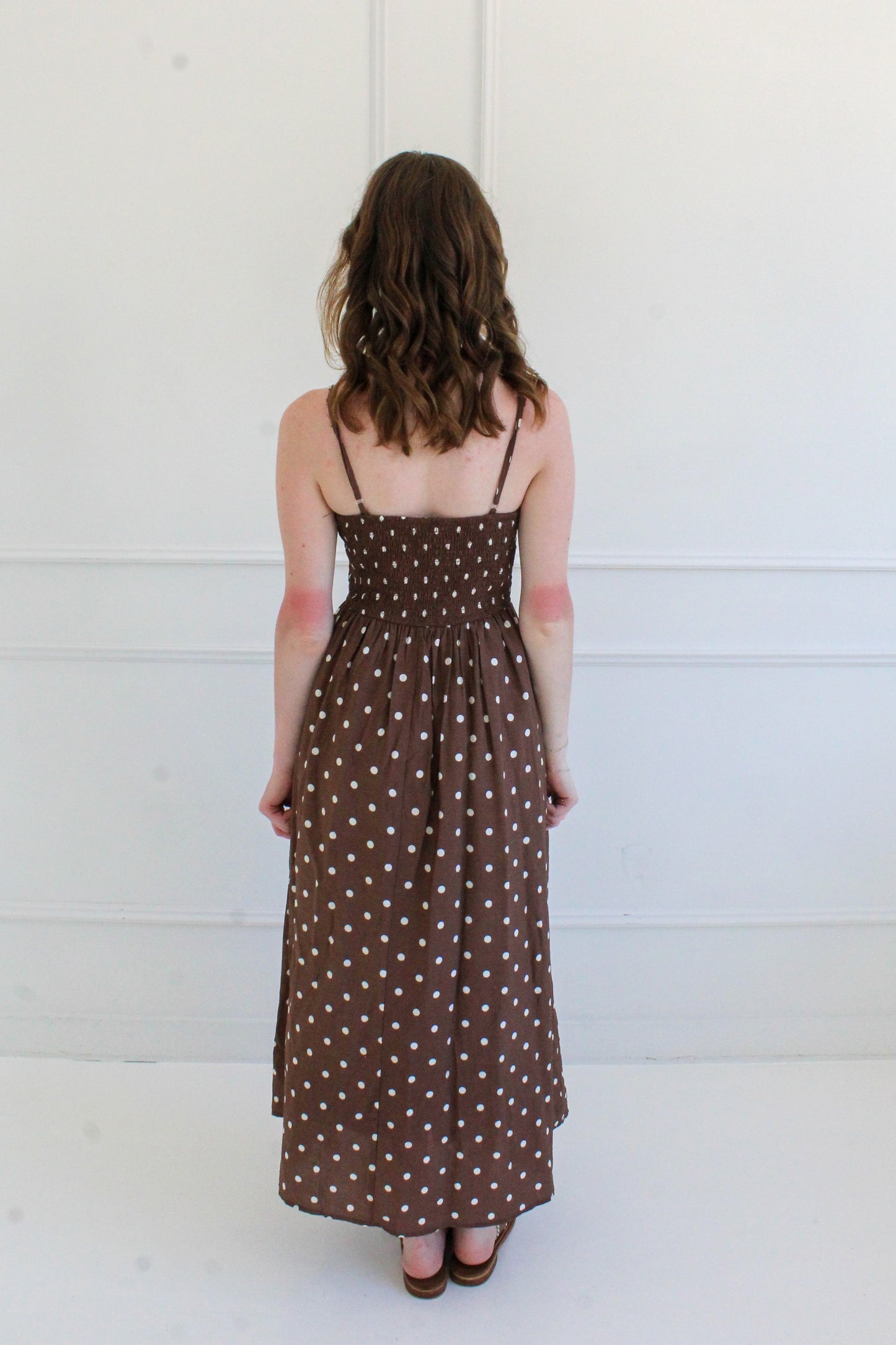 Seaside Stroll Dress - Brown