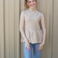Shaken Not Stirred Top - Camel