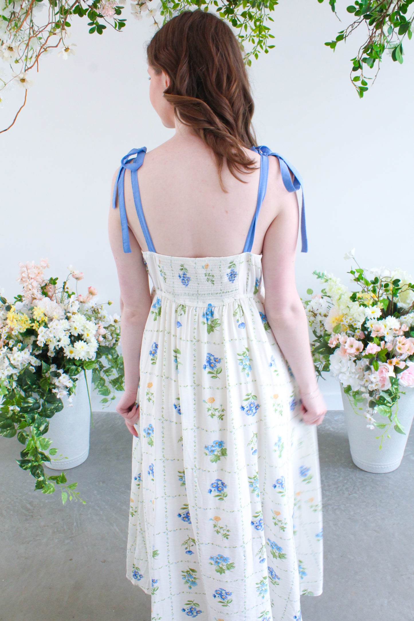 Daydreaming Maxi Dress - White Floral